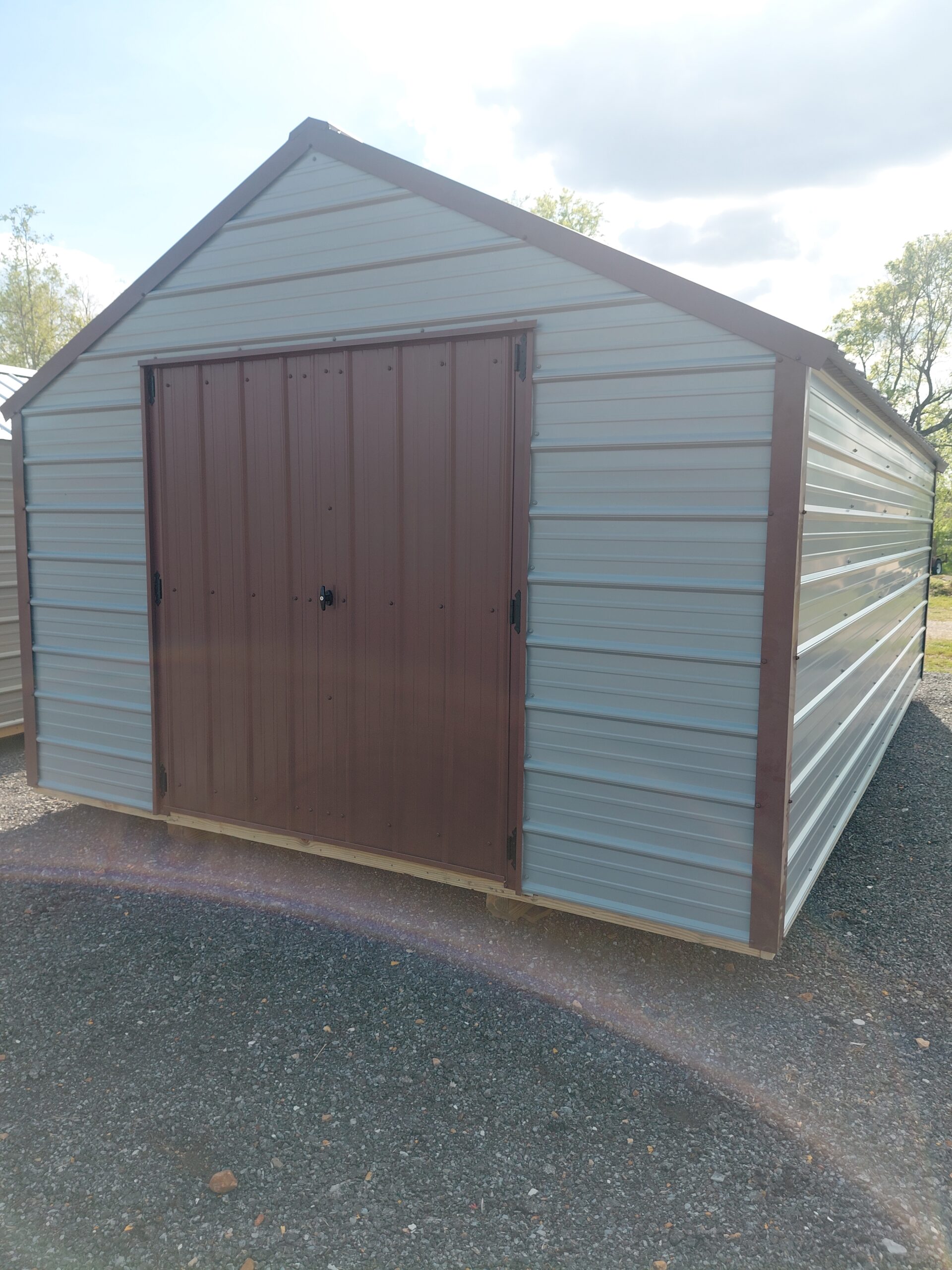 A Frame Economy Metal Shed-image