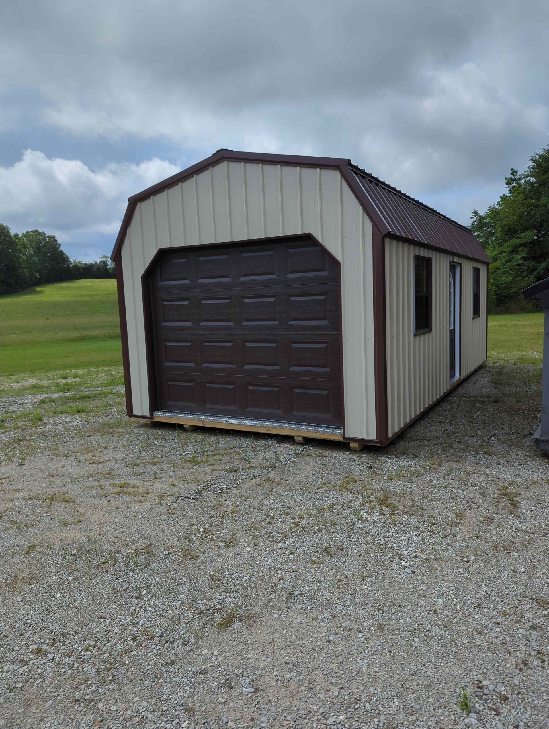 Metal Bargain Barn w/Garage Door Option-image